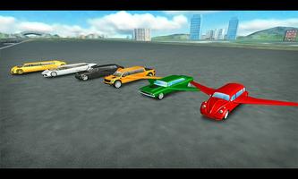 Flying Limo Car Simulator 3D screenshot 2