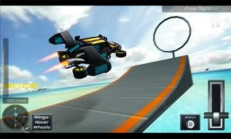 Flying Stunt Car Simulator 3D Affiche
