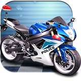 3D Police Motorcycle Race 2016-icoon