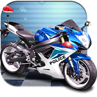 3D Police Motorcycle Race 2016 آئیکن