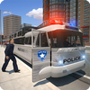 Police bus prison transport 3D 아이콘