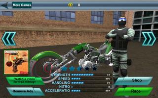 Polizei Sci Fi Bike Fahrer 3D Screenshot 1