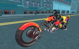 برنامه‌نما Police Sci Fi Bike Rider 3D عکس از صفحه