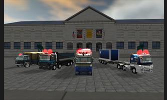 3D Police Truck Simulator 2 Affiche