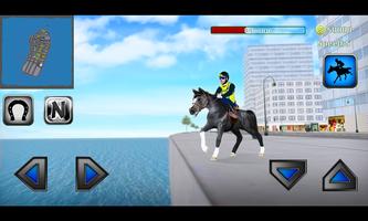 rodéo simulateur cheval police Affiche