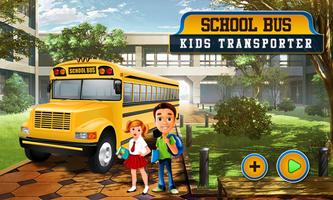 Bus scolaire Transporter Affiche
