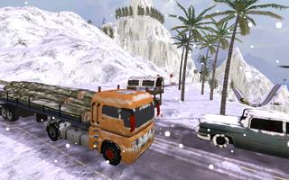 Off-road Snow Truck Driving captura de pantalla 2