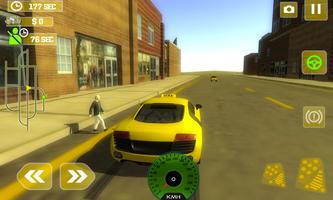 Taxi Simulator 2017 : Uber 3D captura de pantalla 1