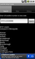 Just UK Area Codes Affiche
