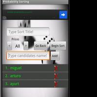 Probability Sorting, Raffle capture d'écran 1