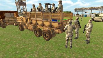 Army Game 3D Army Truck Simulator Affiche