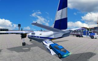 Cargo Plane Car Simulator 3D - Flying Transporter скриншот 3