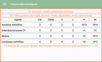 Criterios Microbiológicos スクリーンショット 2