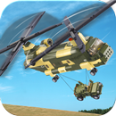 Helicopter Flying Cargo Jeep APK