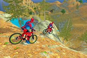 Super héros de l'araignée BMX cascades capture d'écran 3