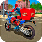 Super Spider Hero Pizza Delivery icon