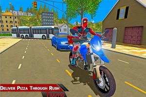 Super Spider Hero Pizza Delivery screenshot 2