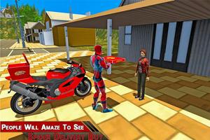 Super Spider Hero Pizza Delivery screenshot 3