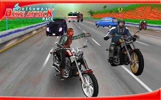 Highway Bike Attack Race screenshot 1