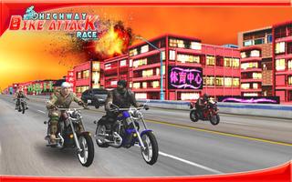 Highway Bike Attack Race screenshot 2