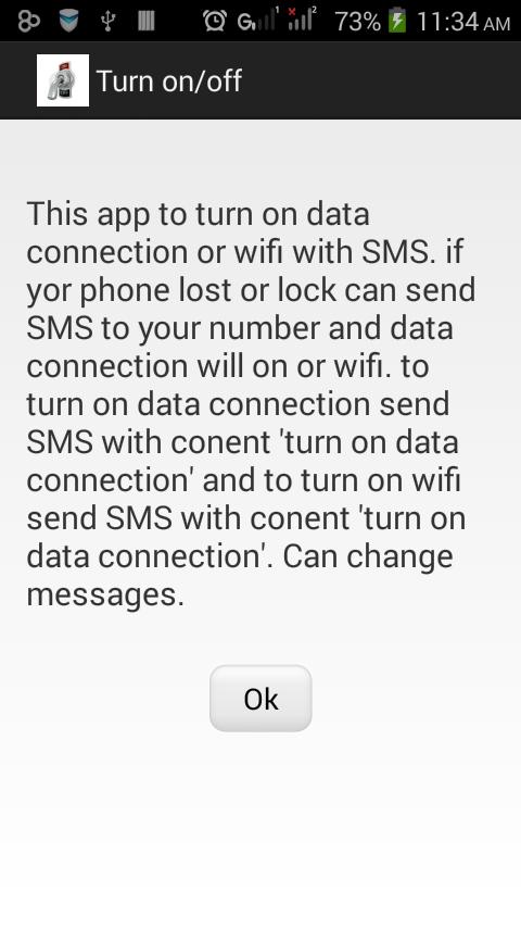 Turn on mobile Data with SMS APK for Android Download