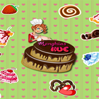 Decorate cookies and cake decorations icon