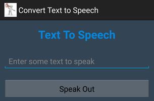 CONVERT TEXT TO SPEECH, Learn Affiche