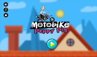 Poster Peppy Pig Moto Bike