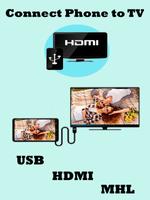 HDMI for Android Phone to TV(HDMI /USB /MHL) постер