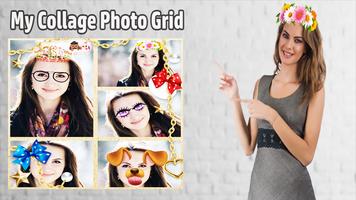 Stylish Collage photo grid Maker and Mixture 2018 Affiche