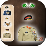 Latest Pak Army suit & Uniform changer editor 2018 icône
