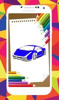 Printable Coloring Cars اسکرین شاٹ 3