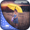 Rain on Photo Effect