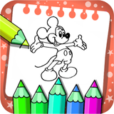 Coloring Book of Mickey Little Zeichen