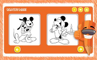 Coloring Book of Mickey Little पोस्टर