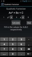 Quadratic Equation Factorizer plakat