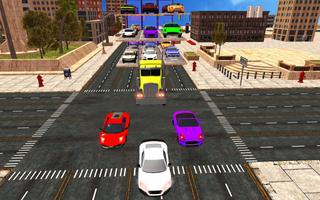 City Car Transporter Truck Simulator скриншот 1