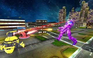 Futuristic Bad Bots: Flying Robot Car Transform تصوير الشاشة 3