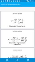 Poster Formulas de Microeconomía