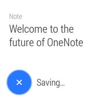 OneNote for Android Wear ポスター