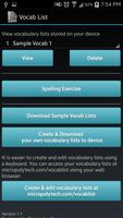 Vocabulary List Creator পোস্টার