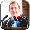 Microphone Photo Maker: Press Conference Frames