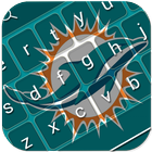 ikon Miami Dolphins NFL Keyboard Theme