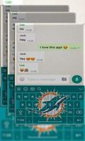 Miami Dolphins NFL Keyboard Theme screenshot 1