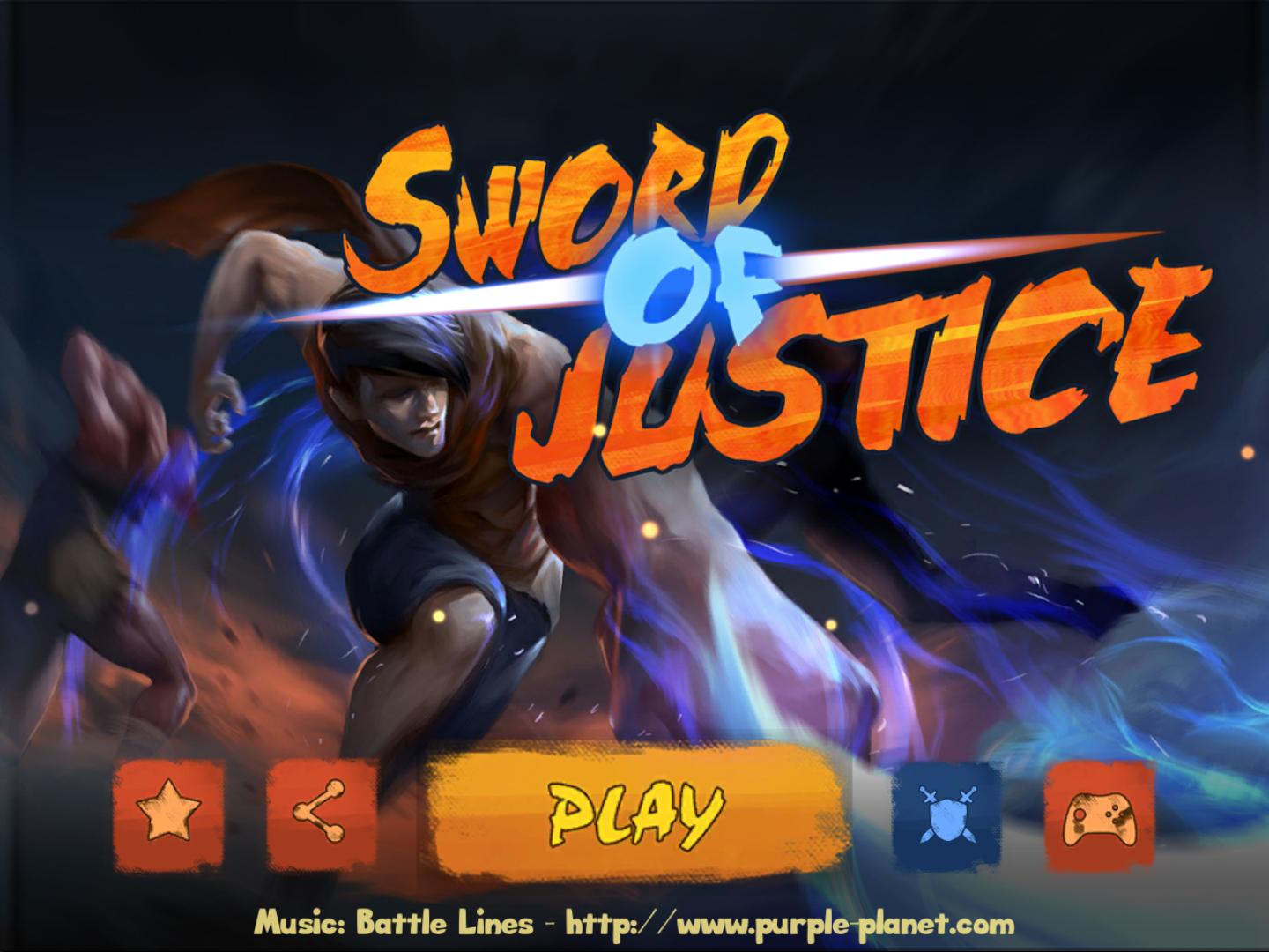 Sword Slash. Blade of Justice. Sword of justice