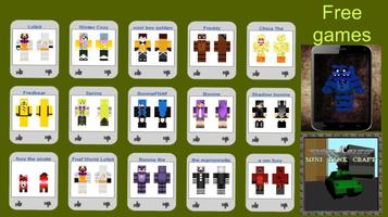 Poster Skin & Map FNAF for Minecraft