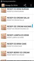 Resep Es Krim capture d'écran 2