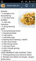 Resep Masakan Mie Goreng capture d'écran 1