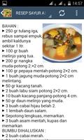 برنامه‌نما Resep Masakan Sayur عکس از صفحه
