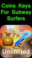 Coins Keys For Subway Surfers постер